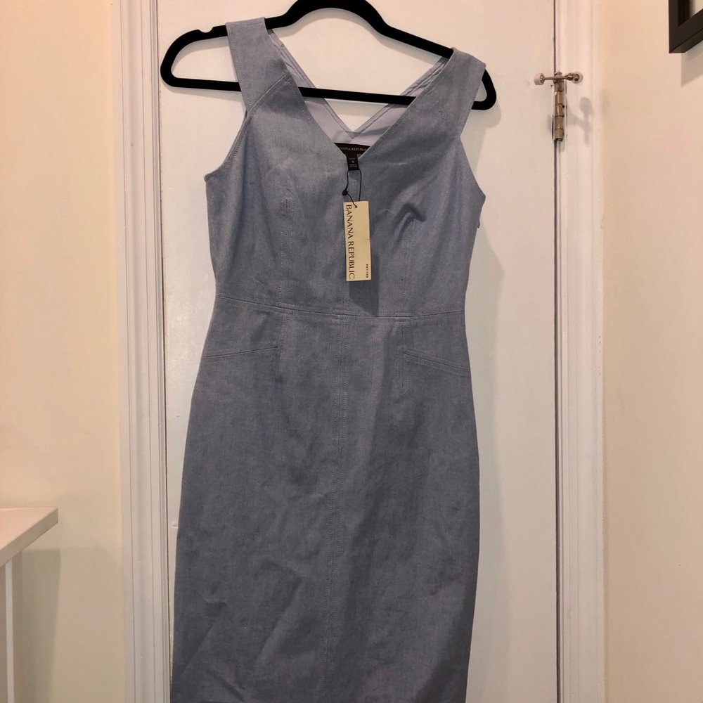NWT Banana Republic Chambray Bodycon Dress